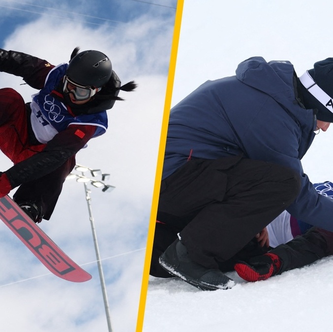 La china Liu Jiayu sufrió una fuerte caída en Milano-Cortina 2026 (Reuters)