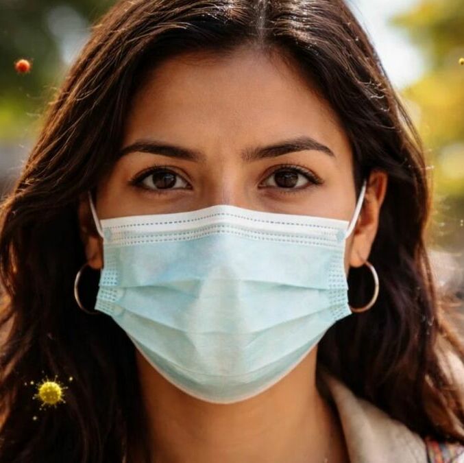 Implementan cubrebocas ante brote de sarampión en México. Foto: Sora IA