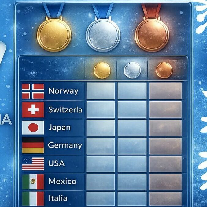 Así va el medallero de los Juegos Olímpicos de Invierno 2026 AL MOMENTO. (FOTO): Sora IA.