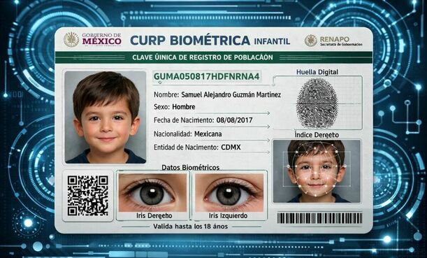 Trámite de CURP biométrica para niños: cómo obtenerla en 2026. (FOTO): Especial.