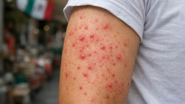 Conoce cómo identificar si ya tuviste sarampión o si ya te aplicaste la vacuna. Foto: Sora IA