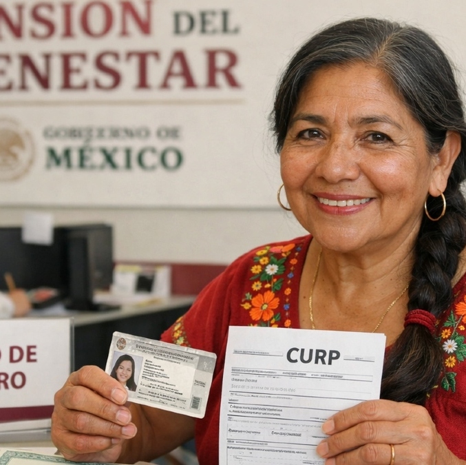 Conoce la lista de documentos que deberás de llevar para tu registro de la Pensión del Bienestar 2026. Foto: Sora IA