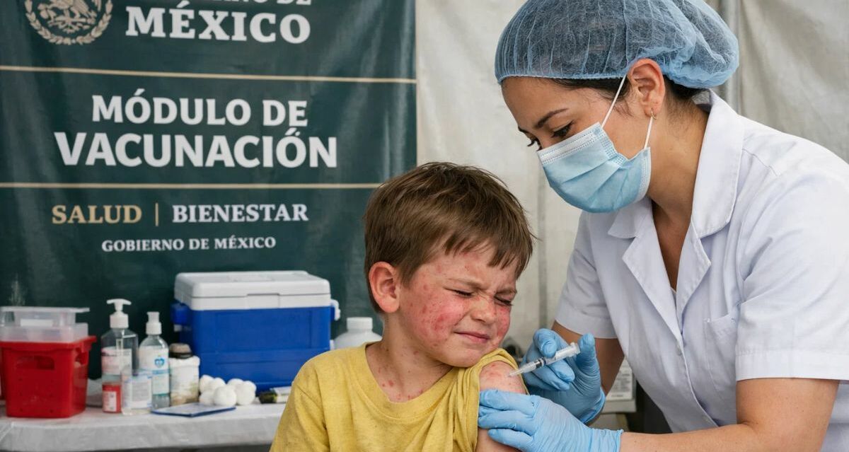Conoce las ubicaciones donde te puedes vacunar gratis contra la sarampión en CDMX. Foto: Sora IA