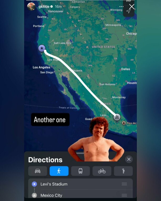 George Kittle publicó una queja en sus redes sociales