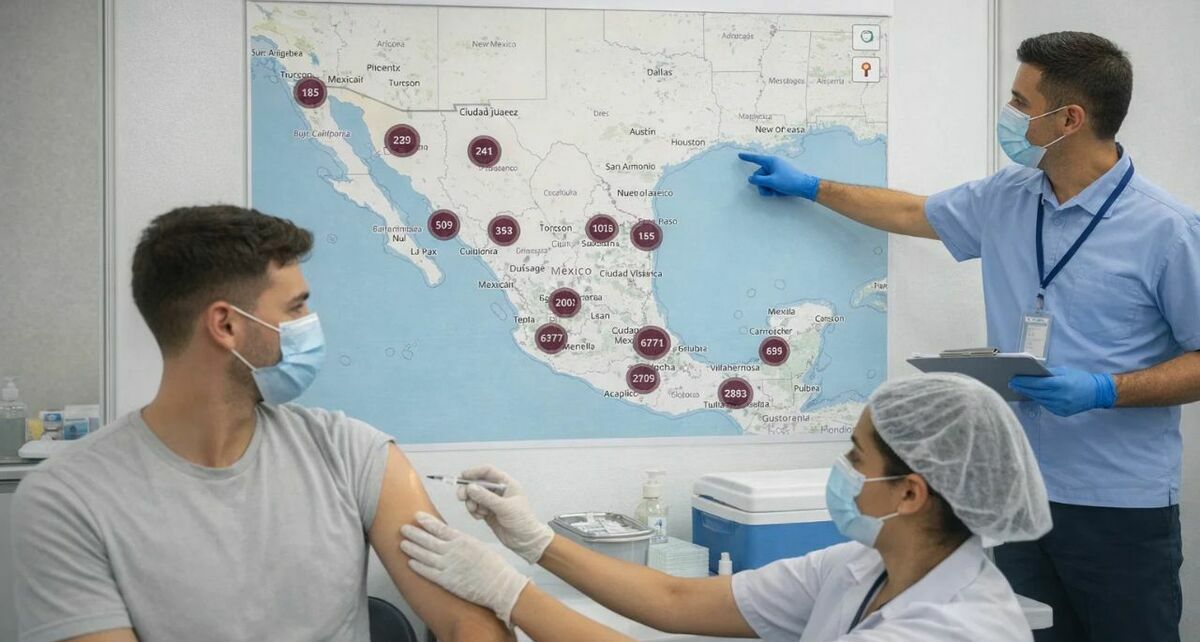 ¿Cómo ubicar módulos de vacunación contra el sarampión en México? Link oficial 2026. (Sora IA).