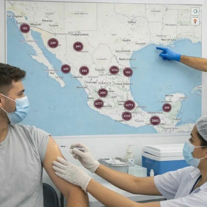 ¿Cómo ubicar módulos de vacunación contra el sarampión en México? Link oficial 2026. (Sora IA).