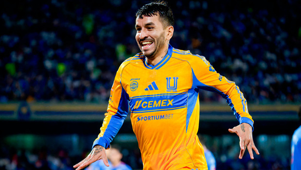 Ángel Correa el semestre anterior ante Cruz Azul en CU. (Foto: Imago7)