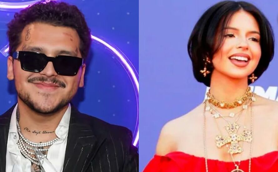 Christian Nodal y Ángela Aguilar (EFE)