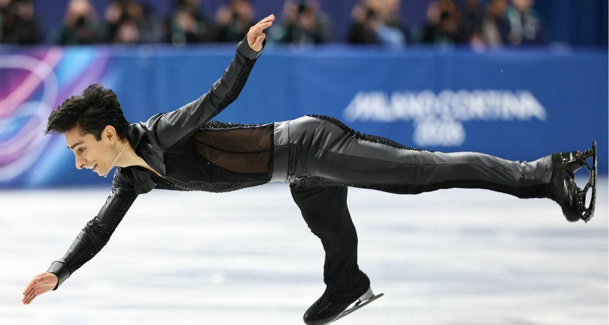 Donovan Carillo tuvo una buena rutina en los Juegos Olímpicos de Invierno 2026 (EFE)