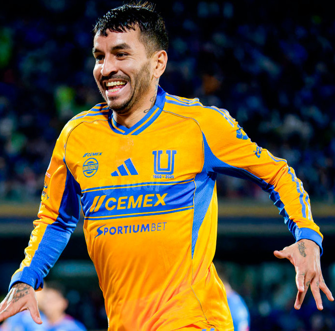 Ángel Correa el semestre anterior ante Cruz Azul en CU. (Foto: Imago7)