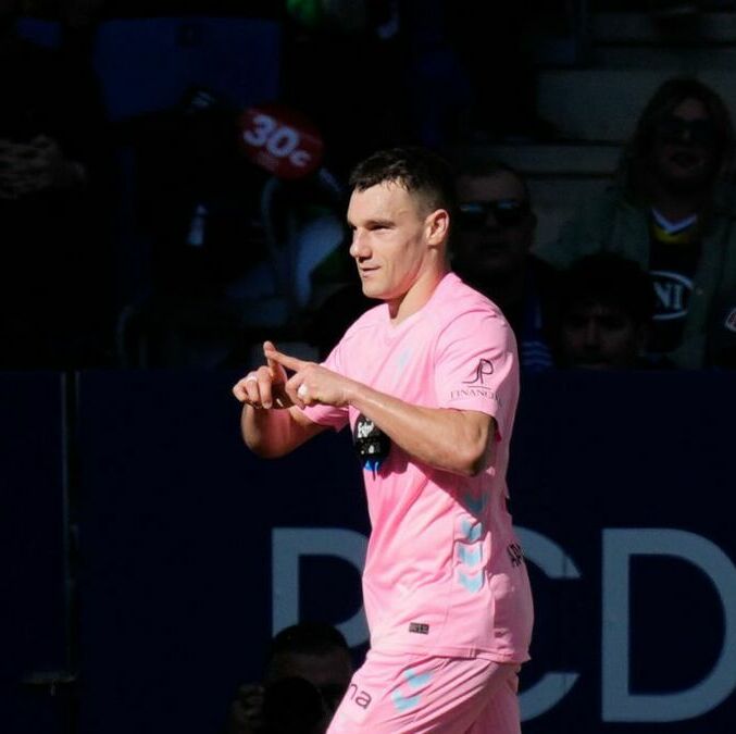 Ferran Jutglà marcó el primer tanto del Celta ante el Espanyol (Fotografía: EFE)