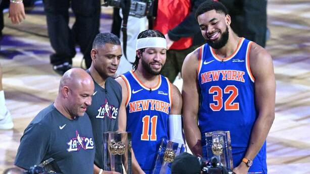 Jalen Brunson participó en las dinámicas del NBA All Star (Reuters)