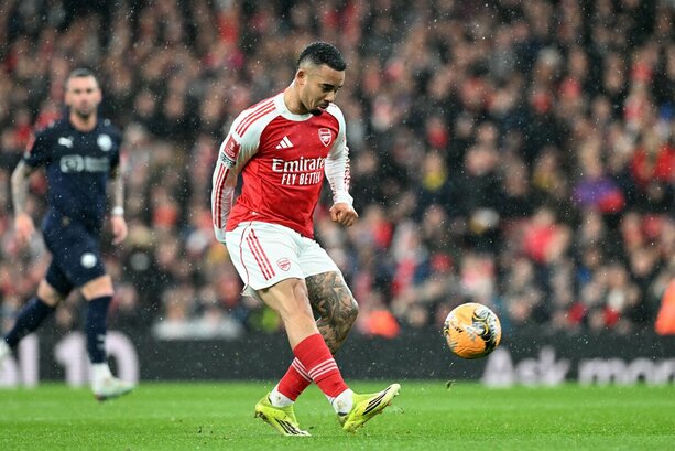 Gabriel Jesus brilló con los Gunners (Fotografía: X Arsenal)