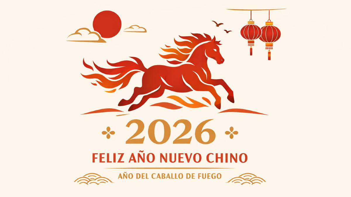 El Año Nuevo Chino 2026 del Caballo de Fuego simboliza decisiones valientes, liderazgo y renovación. Foto: Sora IA
