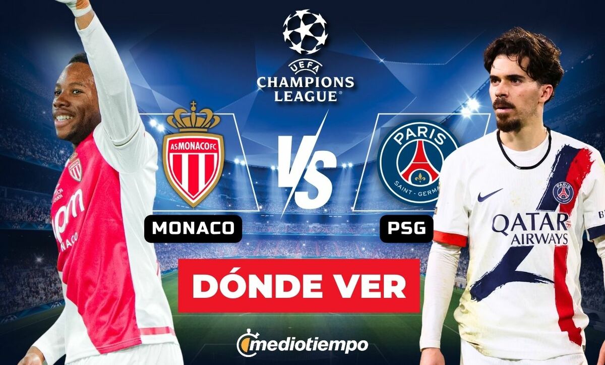 Consulta la previa de Monaco vs. PSG para ver EN VIVO Playoffs de Champions League 2026.