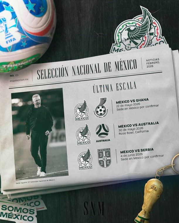 Juegos amistosos que tendrá el Tri (@miseleccionmx)