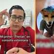 Un veterinario de Tijuana, Baja California, conquistó las redes sociales con su primer 'encuentro' con therians. Foto: Especial