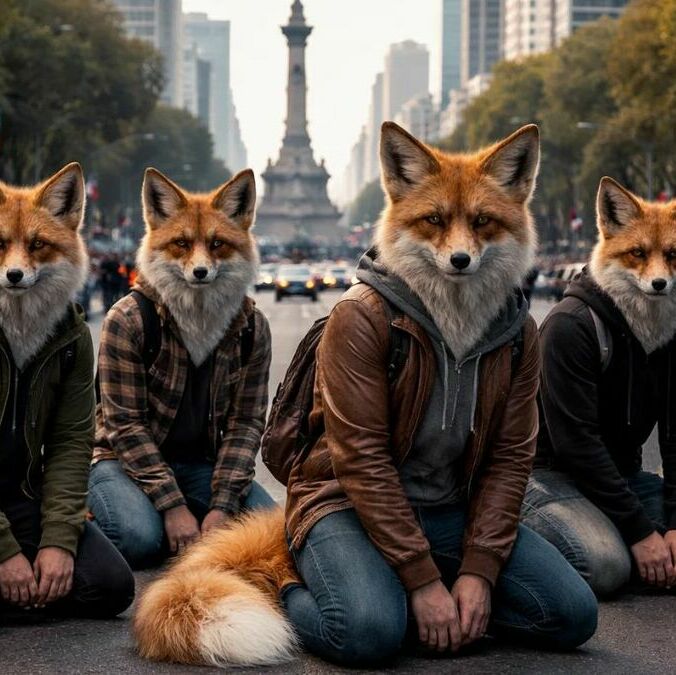 La comunidad Therian ha organizado convivencias en distintos estados de México. Foto: Sora IA