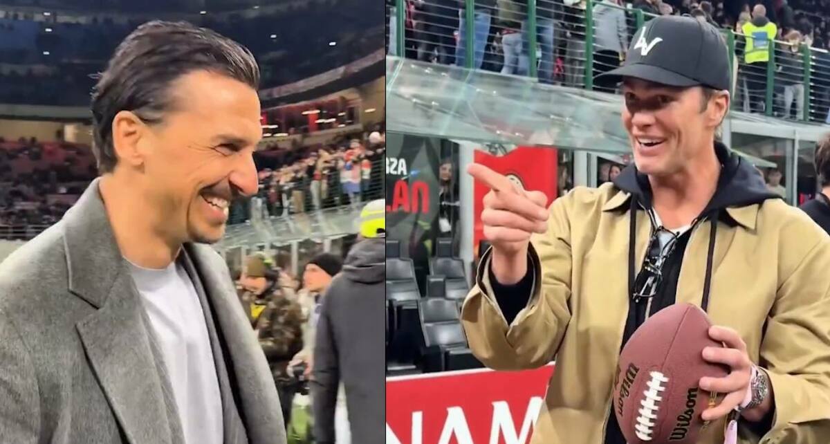 Dos leyendas se juntaron en Milán (Captura)