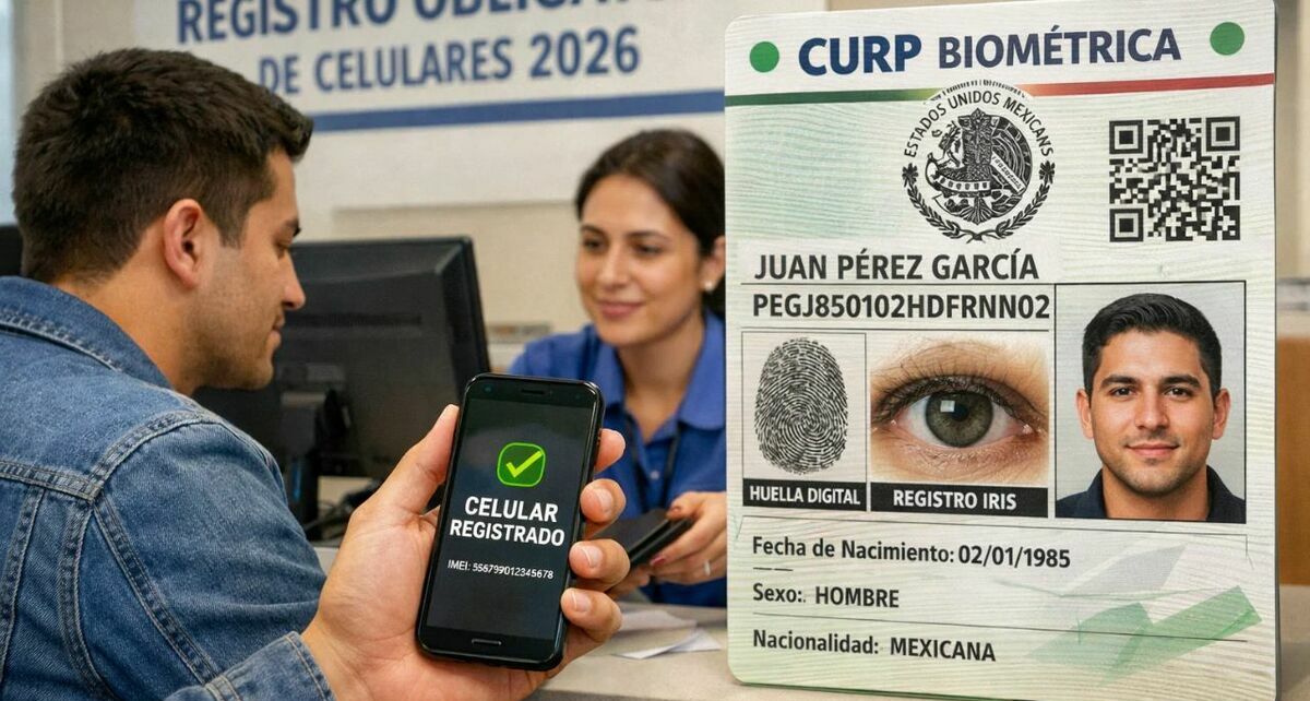 ¿Es obligatoria la CURP biométrica para hacer registro de celulares en 2026? (Sora IA).