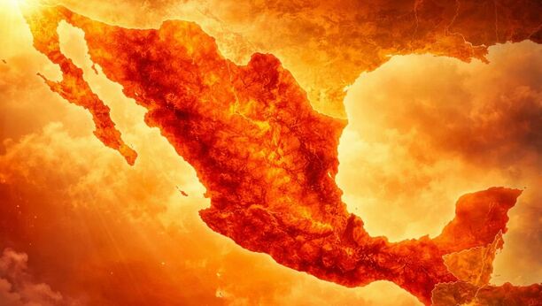 Temporada de calor extremo en México durante 2026. Foto: Sora IA
