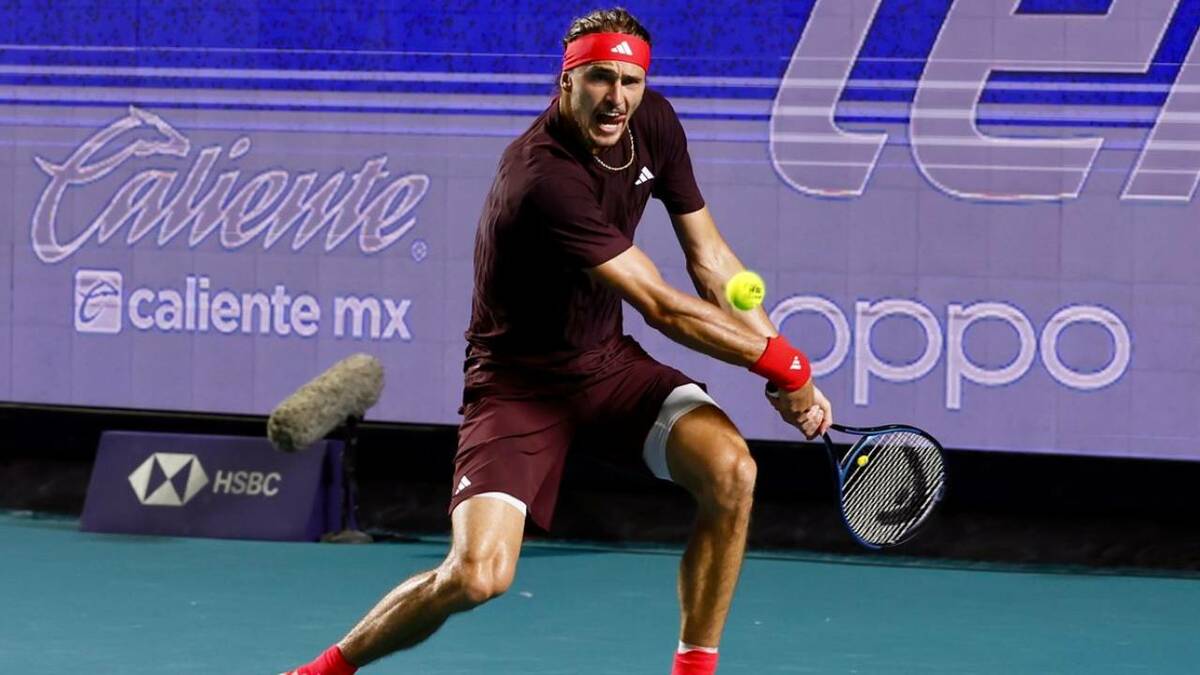 Alexander Zverev es uno de los invitados al Abierto Mexicano de Tenis (Cortesía)