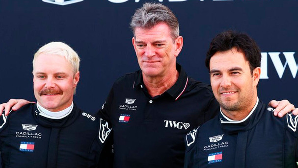 Bottas, Lowdon y Checo Pérez, las caras visibles en Cadillac. (Foto: X @F1)