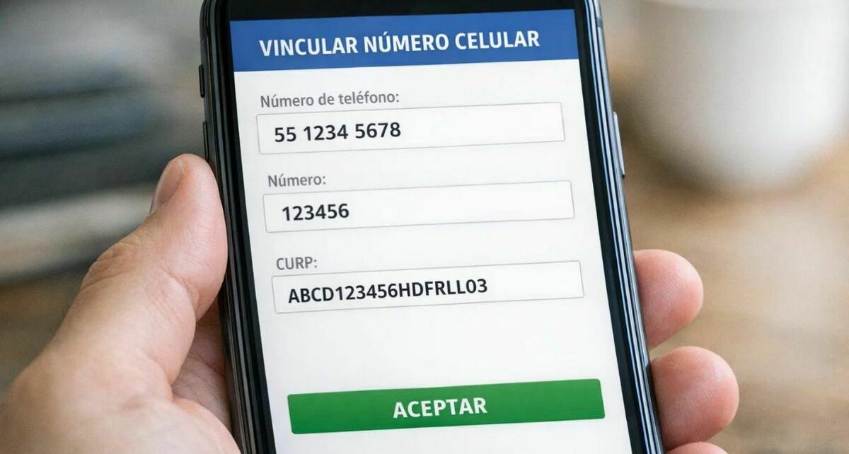 El registro de líneas móviles requiere vincular tu número con tu CURP. Foto: Sora IA