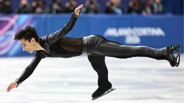 Donovan Carillo tuvo una buena rutina en los Juegos Olímpicos de Invierno 2026 (EFE)