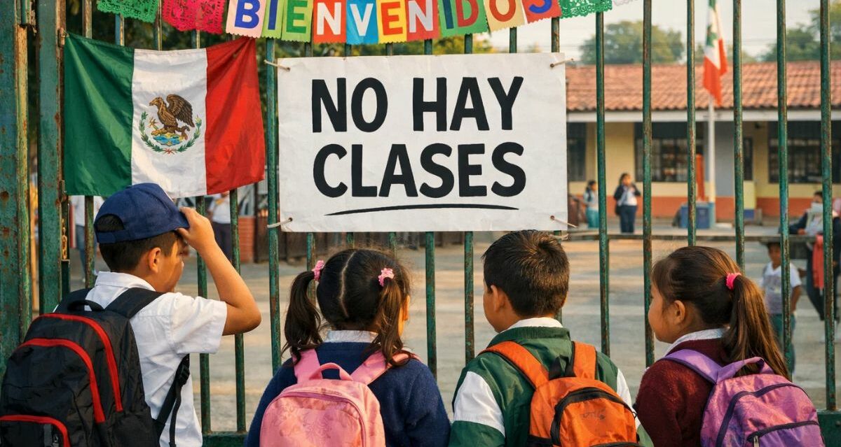 Estados que no tendrán clases este lunes 23 de febrero por seguridad| Foto: IA