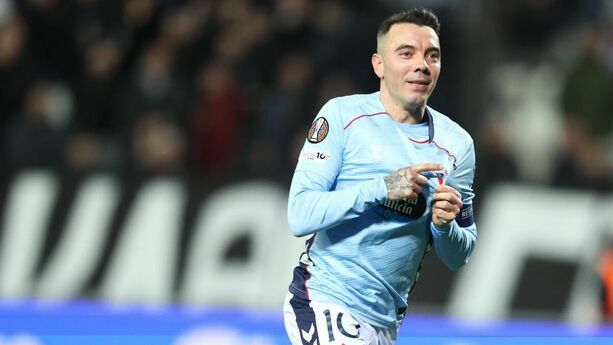 Iago Aspas lució ante el PAOK (EFE)