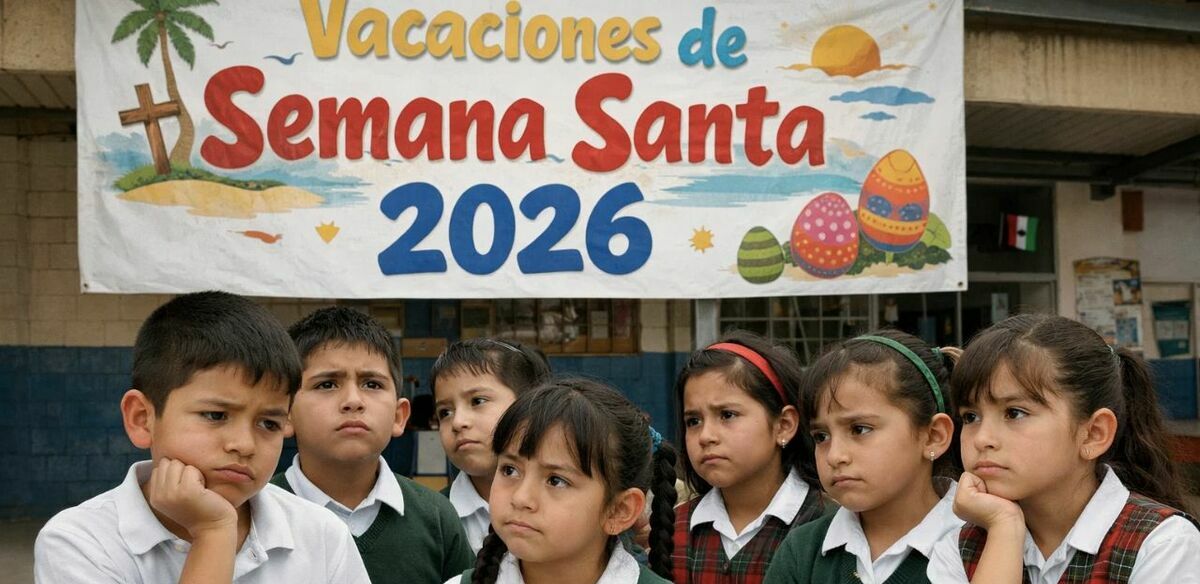 ¿Sin vacaciones? Estos alumnos no tendrán descanso en Semana Santa 2026. (FOTO): Sora IA.