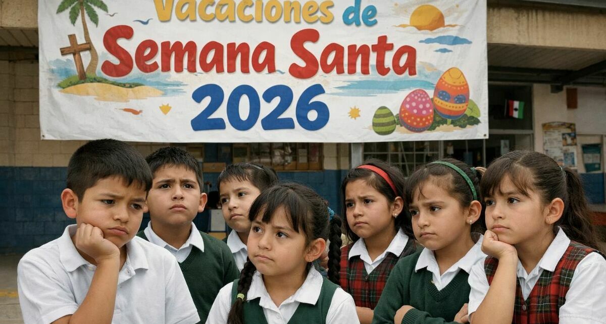 ¿Sin vacaciones? Estos alumnos no tendrán descanso en Semana Santa 2026. (FOTO): Sora IA.