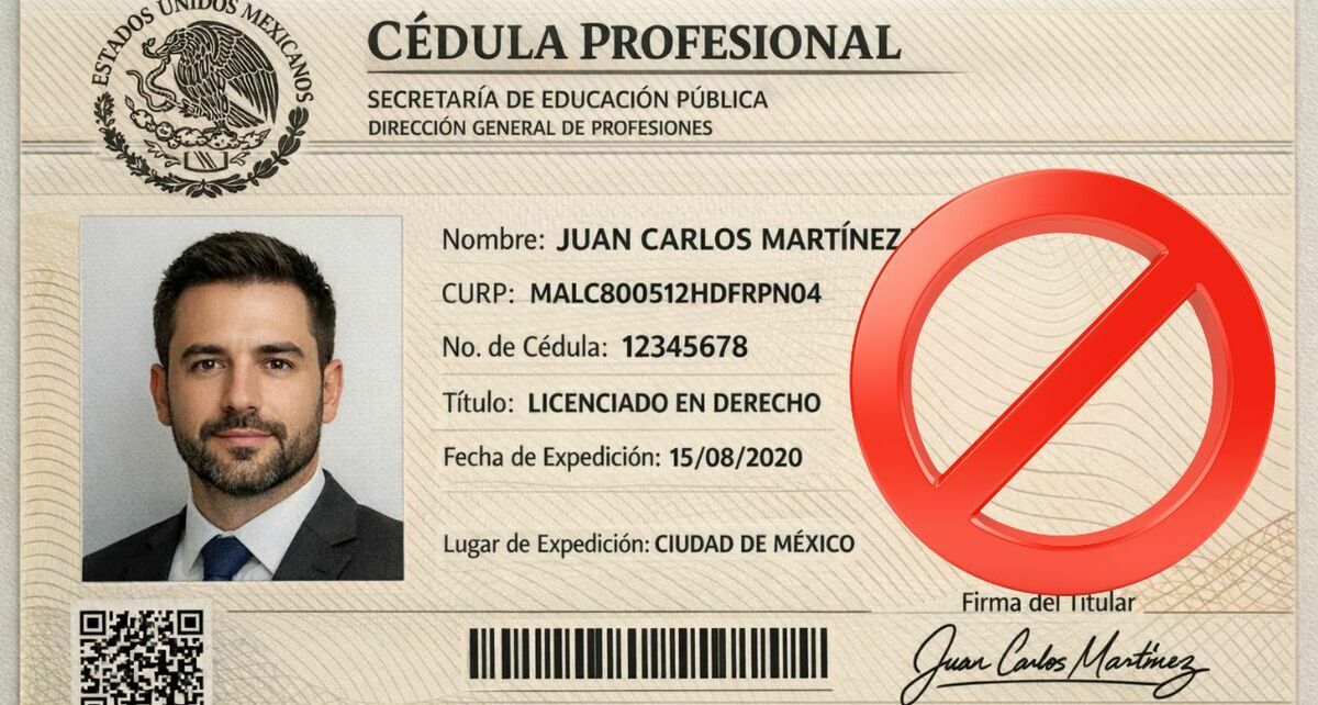 ¿Por qué ya no será aceptada la cédula profesional como identificación oficial en México? (Sora IA).