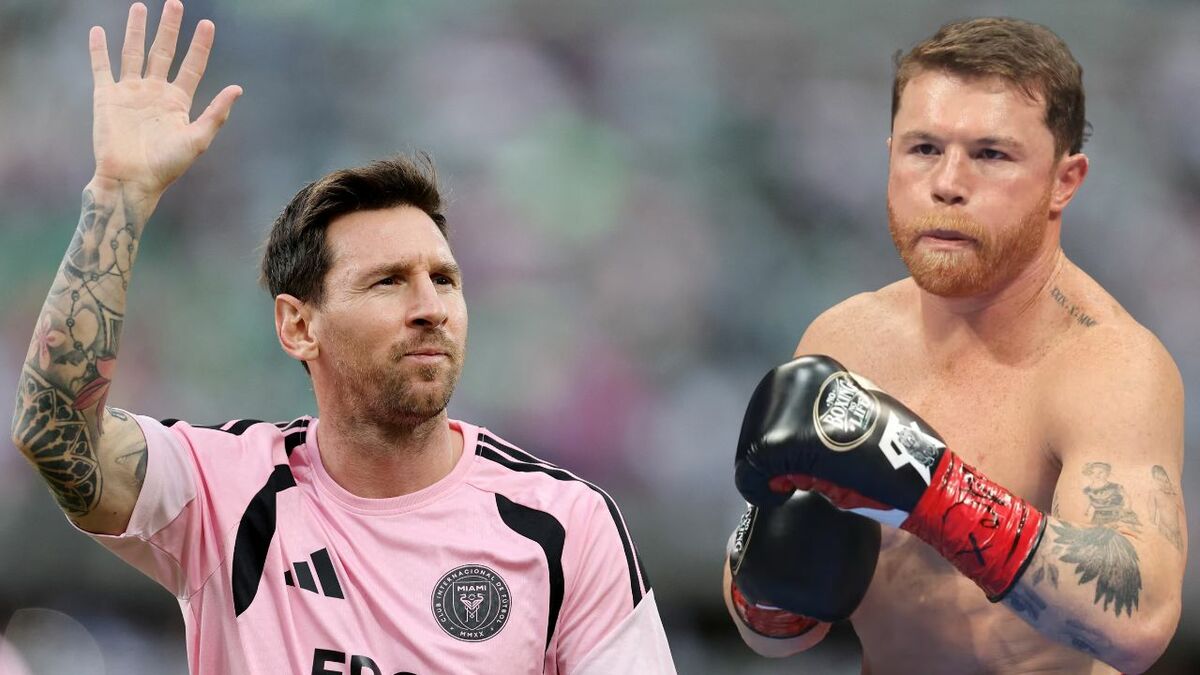 Canelo y Messi tienen una polémica ligazón. (Fotos: Reuters)