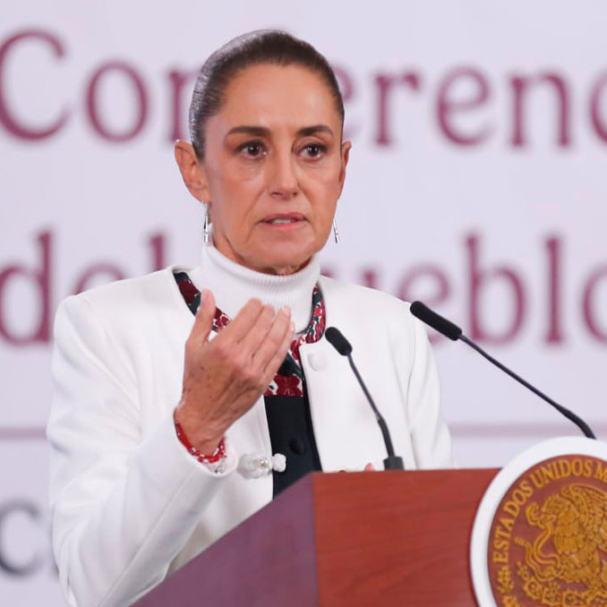 Claudia Sheinbaum, presidenta de México, garantiza la seguridad en el Mundial. (Foto: Araceli López)