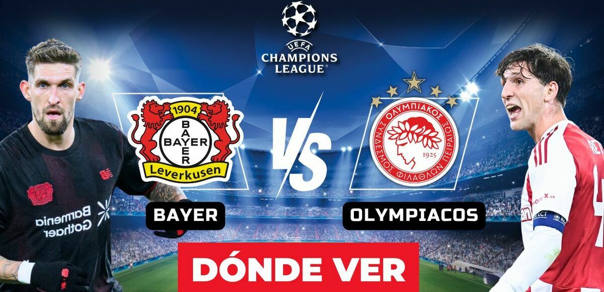 Consulta la previa de Bayer Leverkusen vs. Olympiacos para ver EN VIVO Vuelta Playoffs de Champions League 2026.
