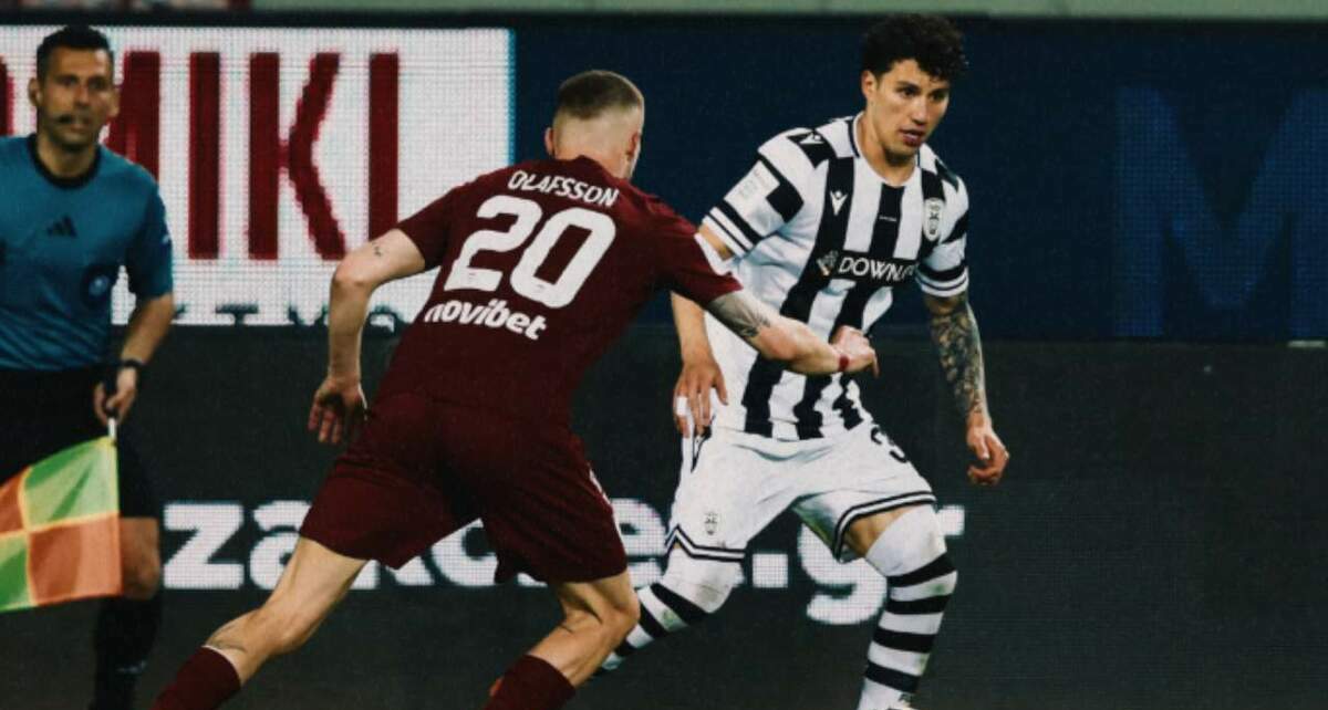 Jorge Sánchez ya tuvo sus primeros minutos en Grecia (@PAOK_FC)