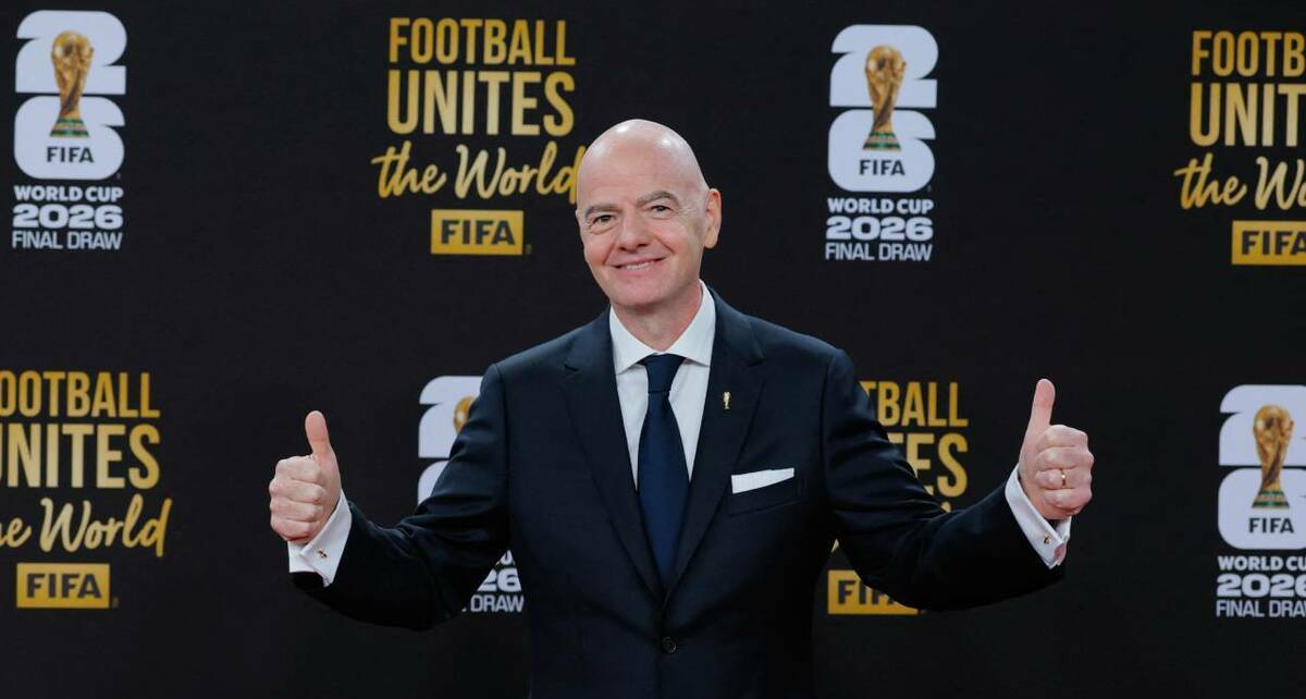 Gianni Infantino, previo al sorteo del Mundial 2026 (Reuters)