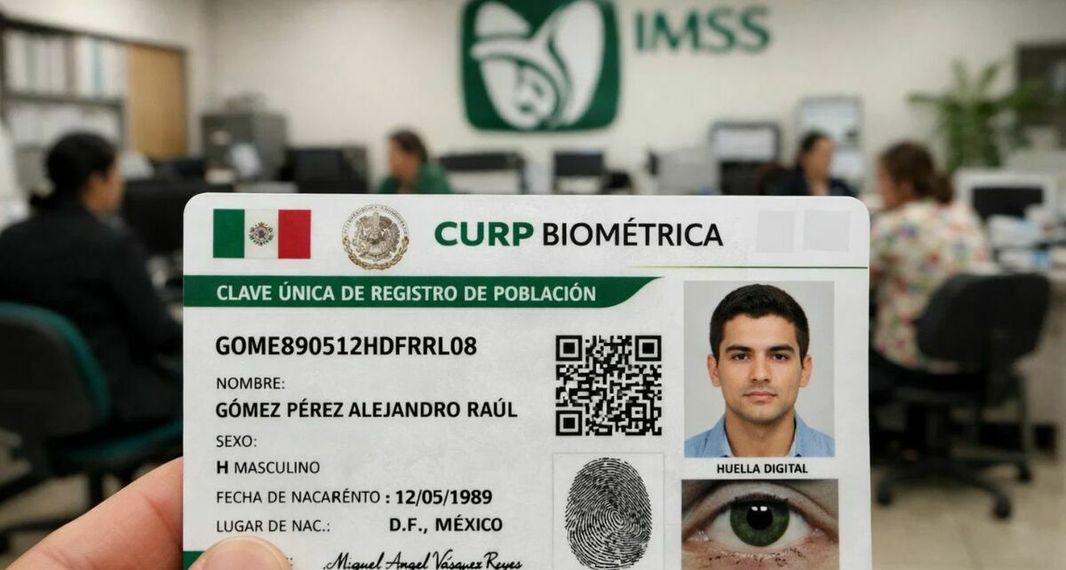 IMSS pedirá CURP biométrica para trámites a partir de esta fecha en México. (FOTO): Sora IA.
