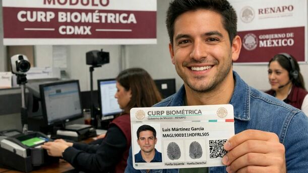 Módulos de CURP biométrica en CDMX: ubicaciones y requisitos para obtenerla en 2026. (FOTO): Sora IA.