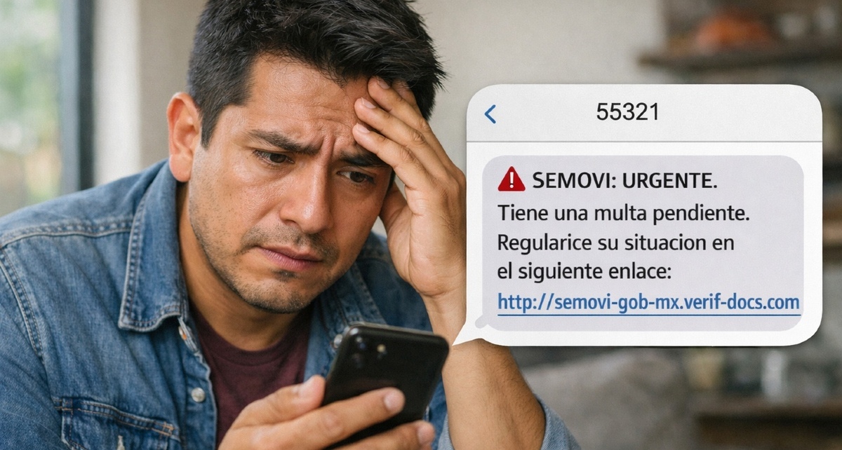 SEMOVI mandó una alerta a usuarios por un nuevo fraude que circula en redes móviles. Foto: Sora IA