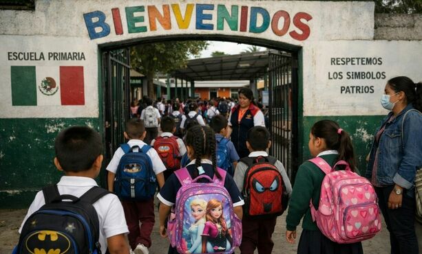 SEP ¿Cuáles escuelas cambiaran de horario en Marzo? (FOTO: Sora IA)