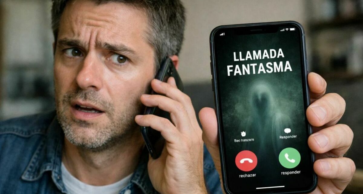Contestar una llamada fantasma puede aumentar intentos de fraude. Foto: Sora IA