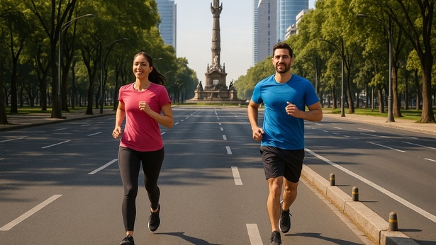 Este es el error más común que las personas cometen cuando inician en el running. Foto: Sora IA