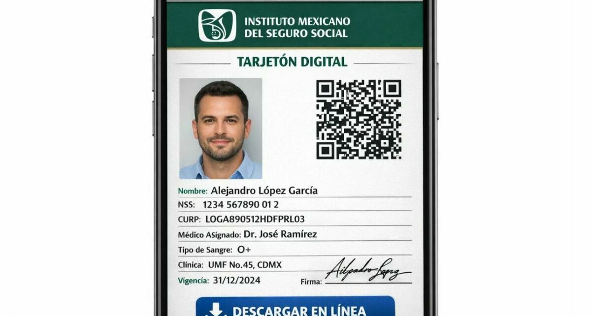 Tarjetón Digital IMSS: ¿Cómo descargarlo en línea? Foto: Sora IA
