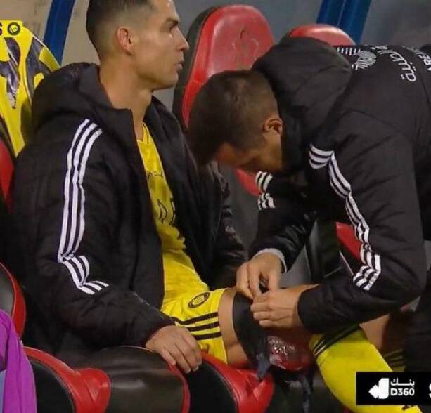 CR7 tuvo un problema en el tendón de la corva / Captura