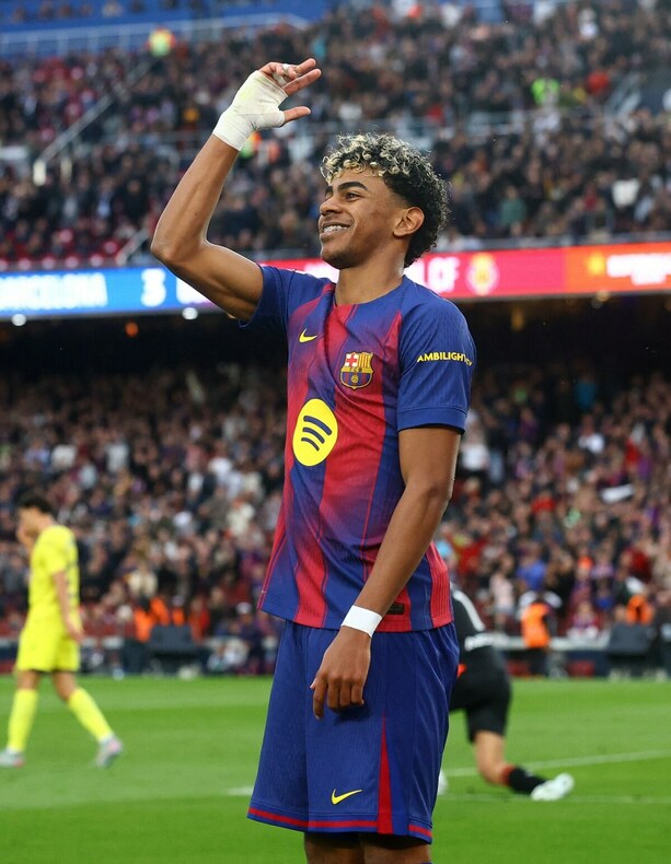 Lamine Yamal guio al Barcelona ante el Villarreal (Reuters)