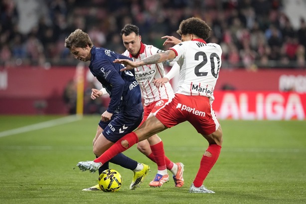 Celta de Vigo y Girona se enfrentaron en el Municipal de Montilivi (Fotografía: EFE)