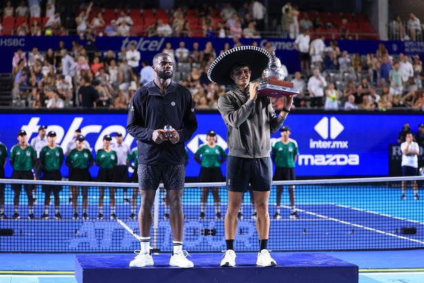 Flavio Cobolli y Frances Tiafoe disputaron la final del Abierto Mexicano de Tenis (Fotografía: EFE)